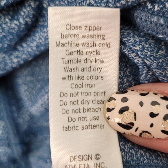 Athleta Static Drifter Capri/Crop Legging Ocean Blue XS 983305 - Picture 10 of 11